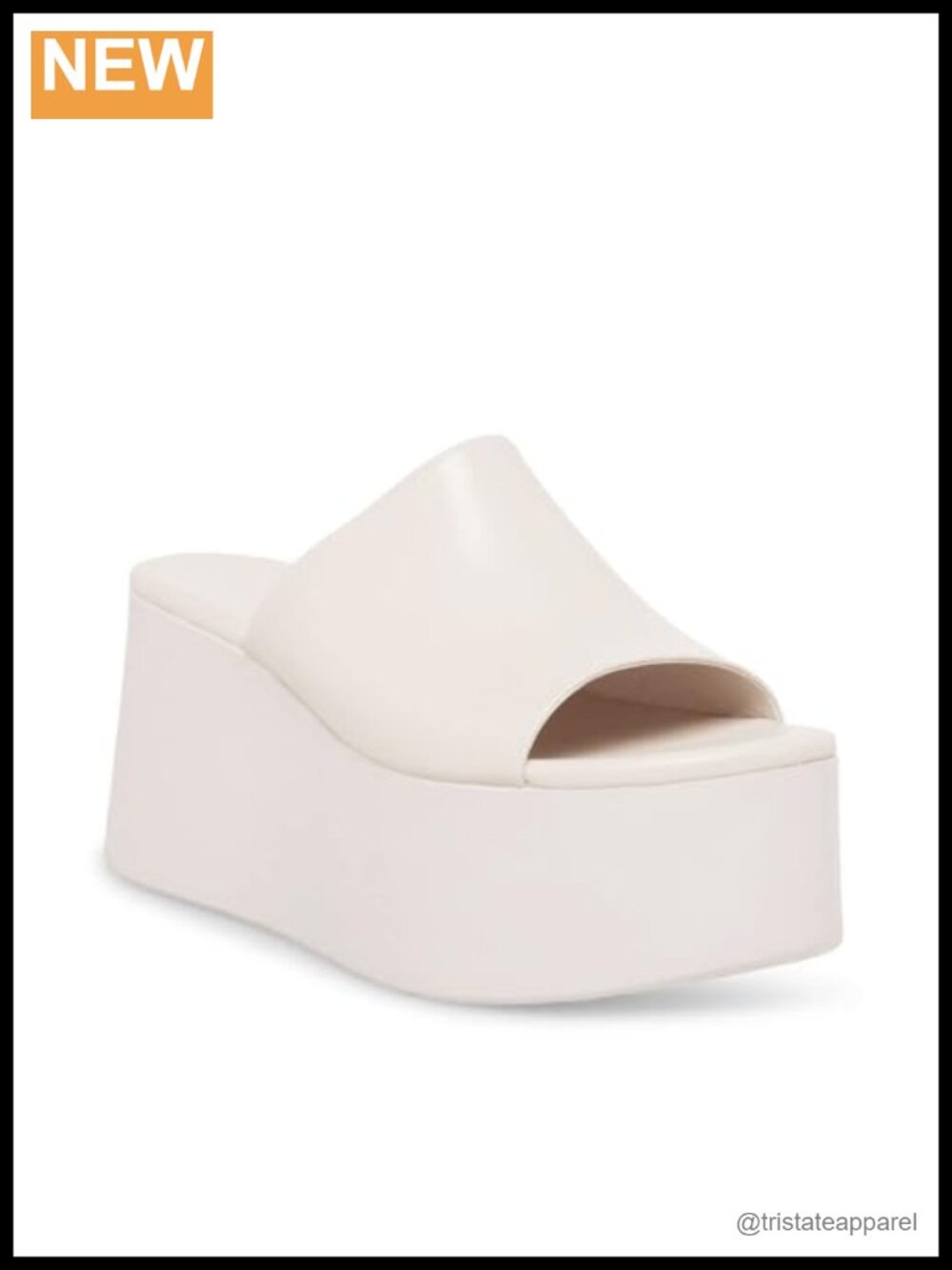 Platform Wedge Sandals Peep Toe Slip On Slides Comfort Cushioned 3 Inch Heel